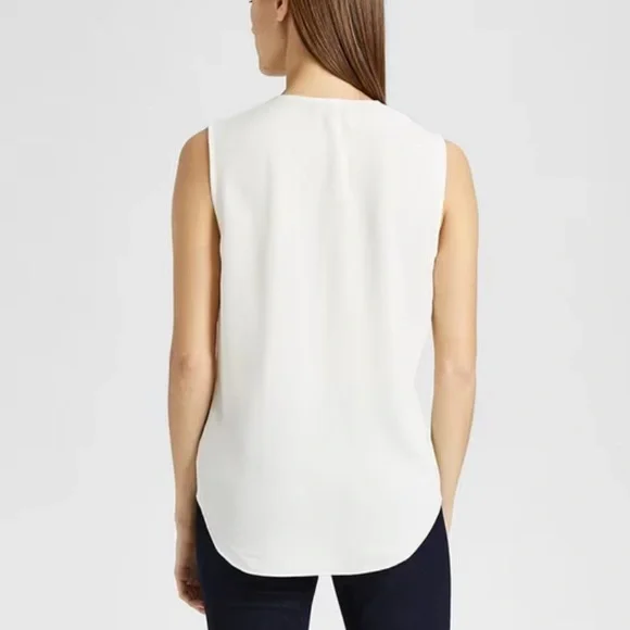 Theory crossover silk top - Picture 3 of 6